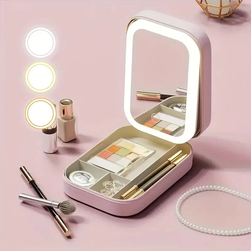 Neceser de maquillaje LED